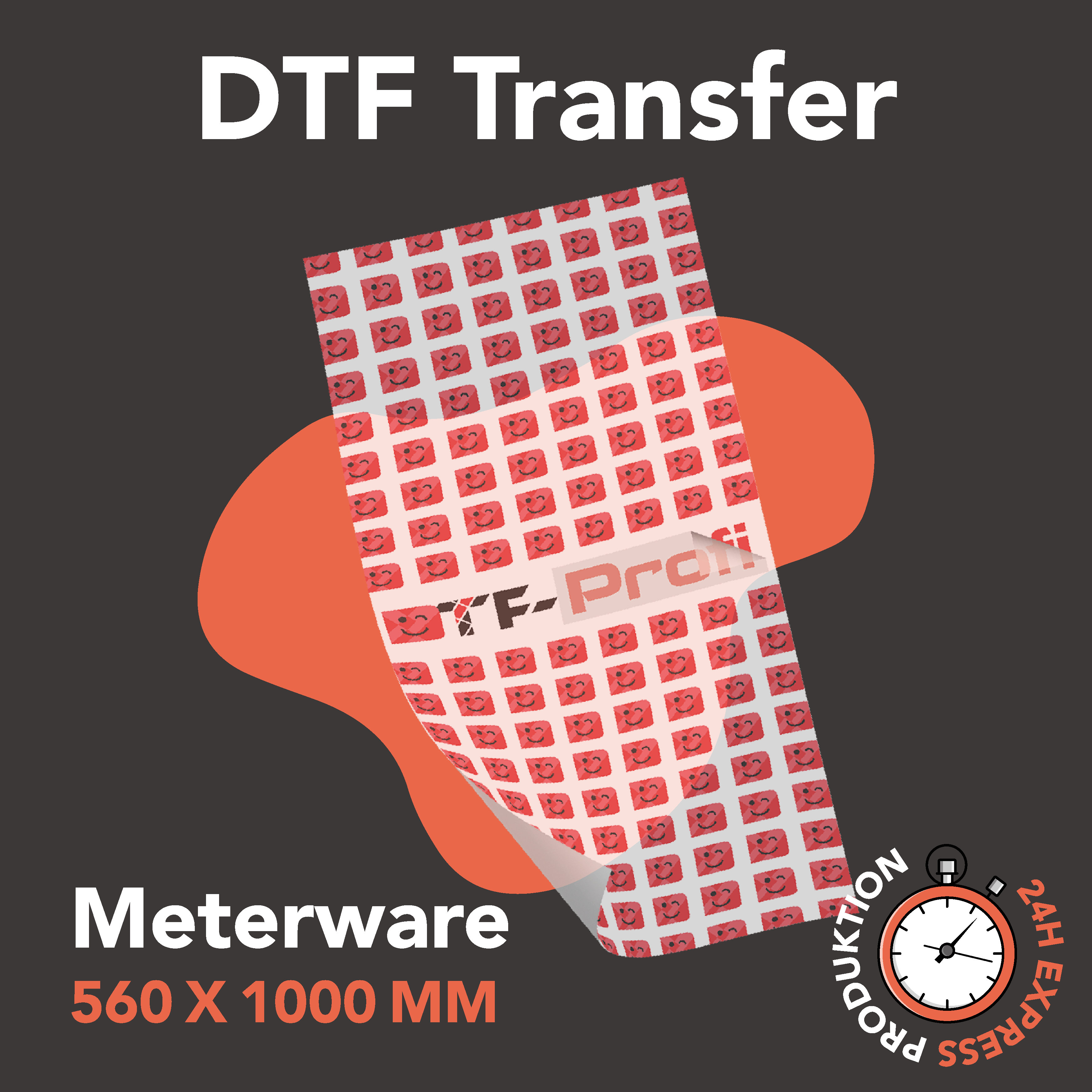 DTF Transfer / ganzer Laufmeter EXPRESS PRODUKTION