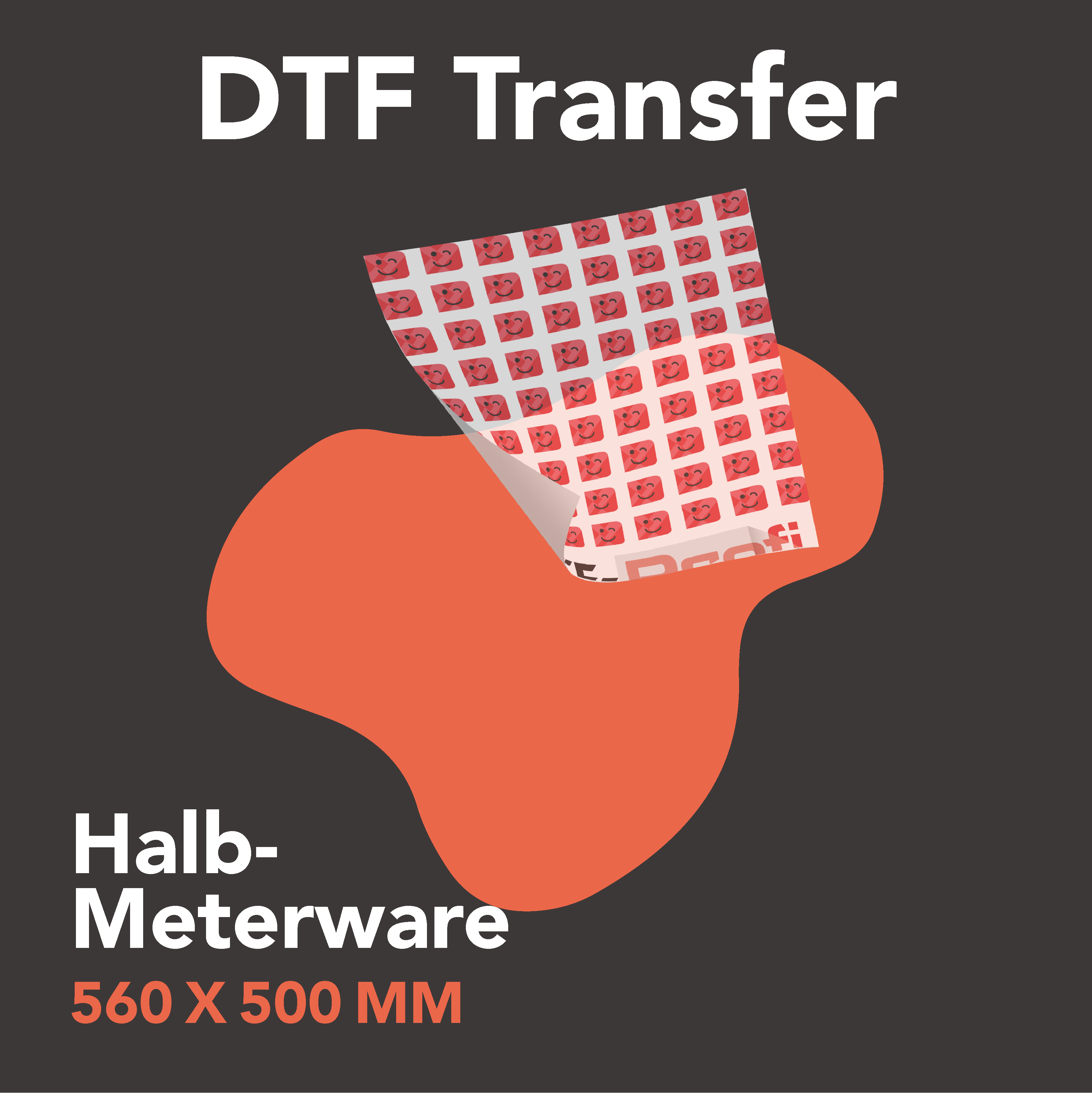 DTF Transfer / halber Laufmeter
