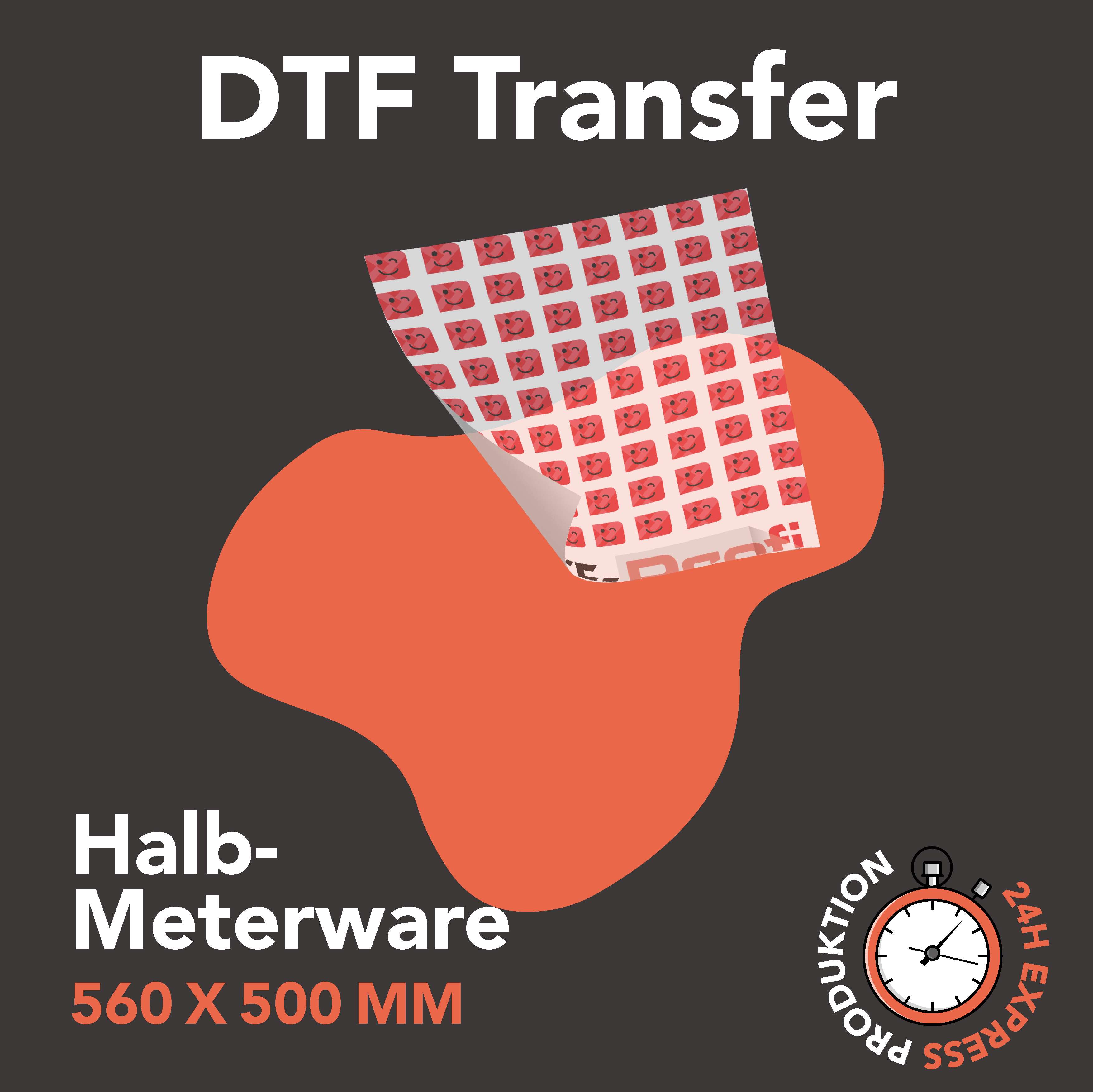 DTF Transfer / halber Laufmeter EXPRESS Produktion