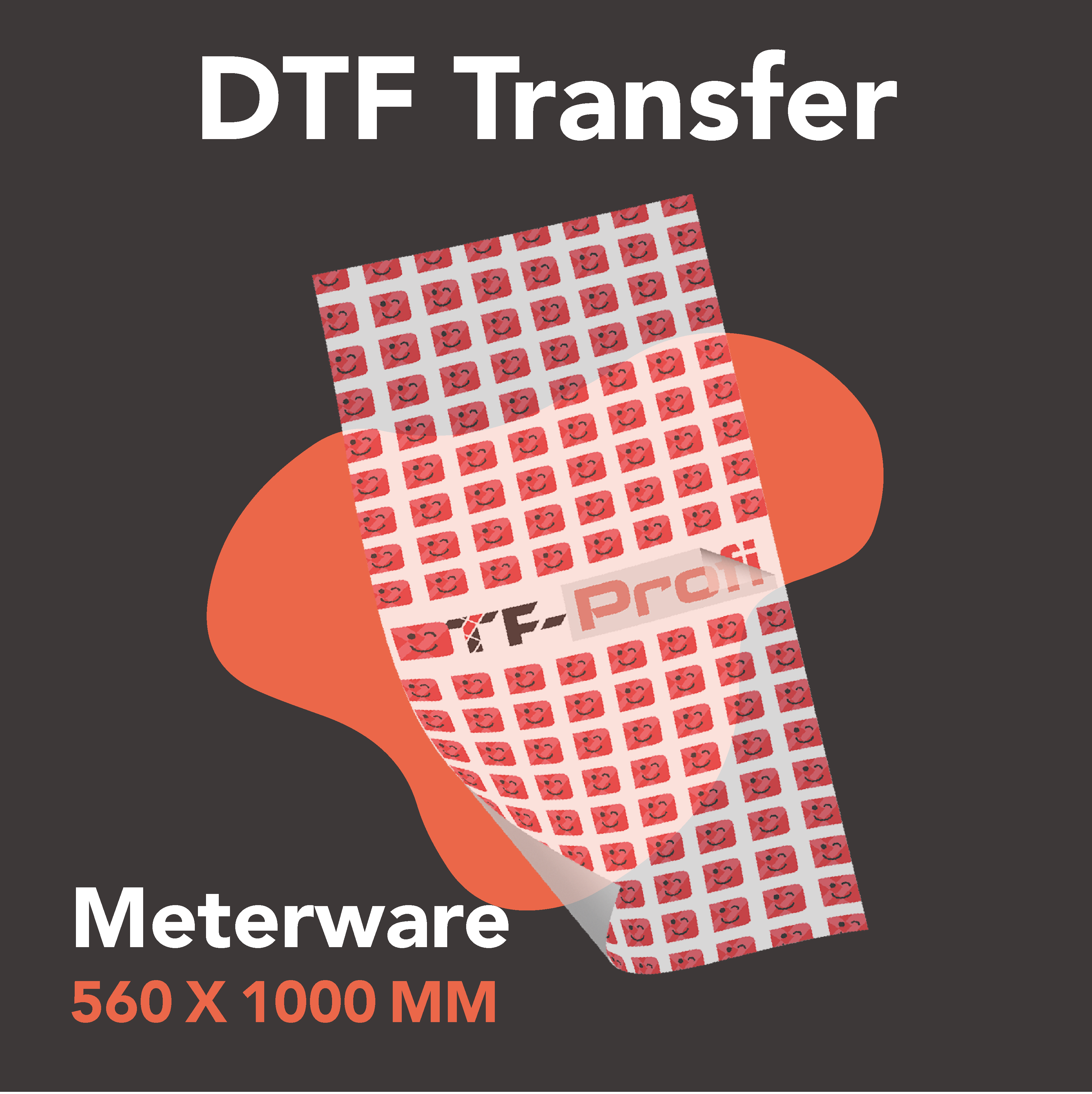DTF Transfer / ganzer Laufmeter