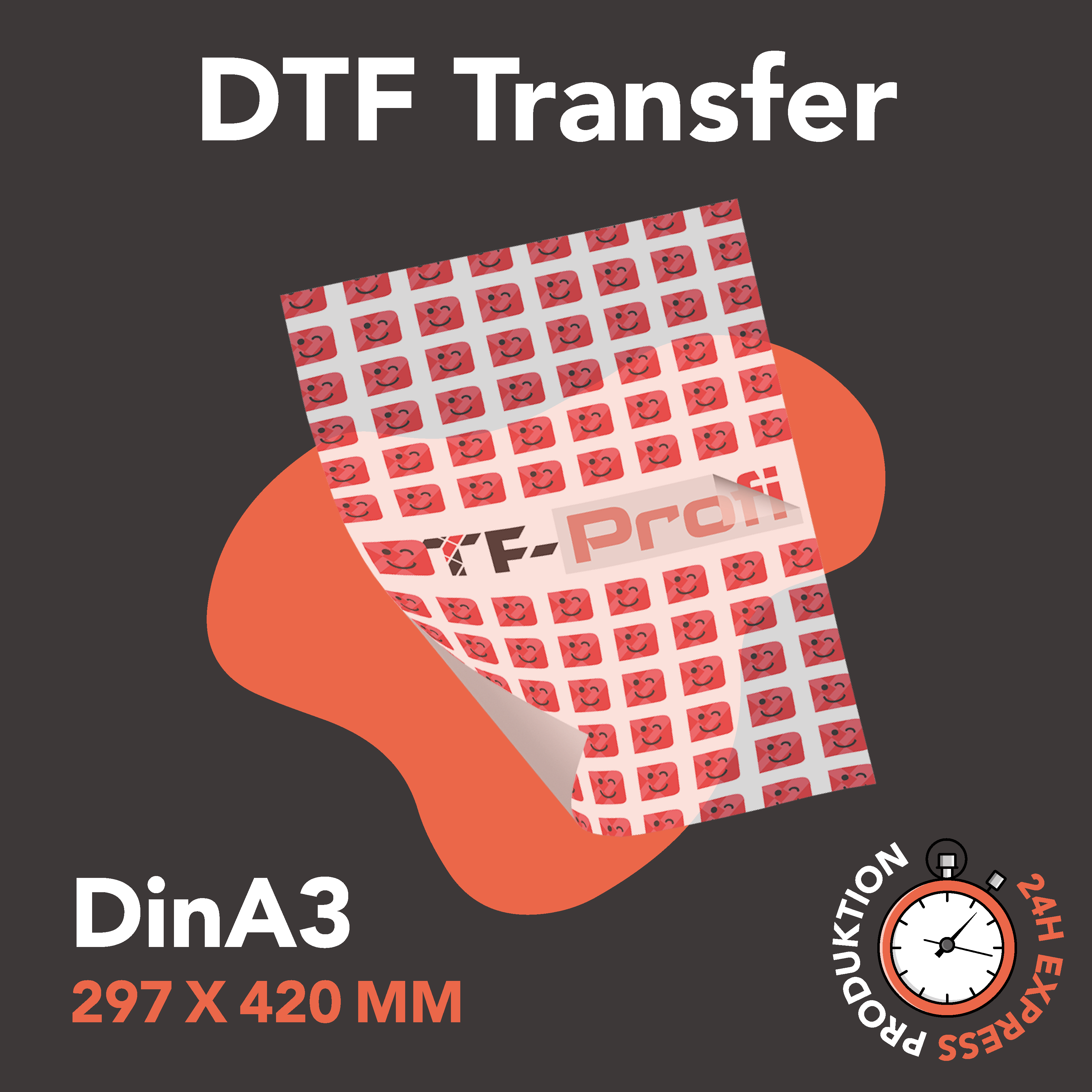 DTF Transfer / DIN A3 EXPRESS PRODUKTION